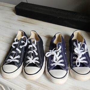 Classic Black and Navy Women's Sneakers